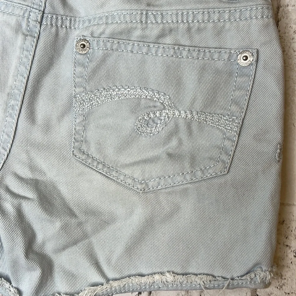 Justice Premium Light Wash Denim Shorts 14 R